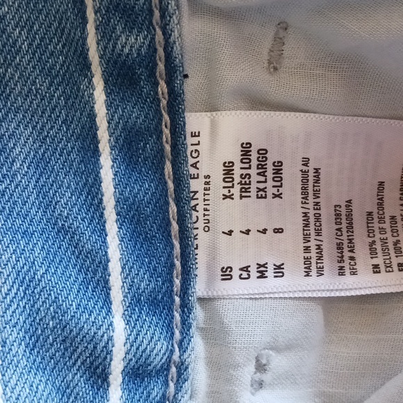 American Eagle striped high rise Jeans - Picture 7 of 12